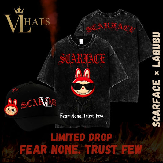 SCARFACE x LABUBU Combo (T-Shirt + Cap) – Limited Edition